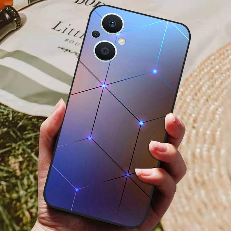 Для OPPO Reno 8 Lite 5G Чехол-бампер Reno 7 Lite Силиконовый Мягкий ТПУ Для Чехла OPPO Reno7 Lite / Reno8 Lite Fundas Capa