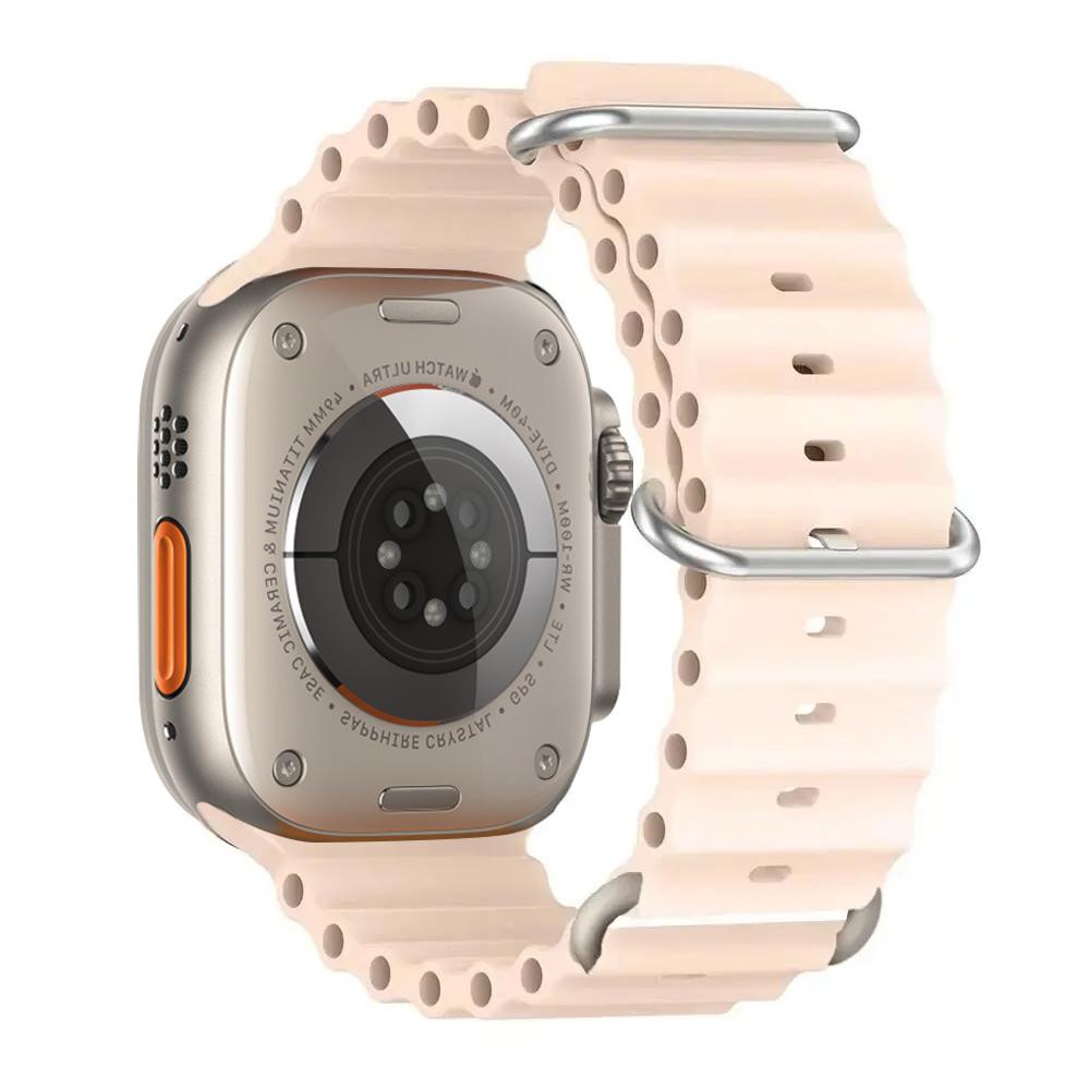 Ocean Strap for apple watch Band 49mm 44mm 40mm 45mm 41mm 46mm silicone bracelet correa iWatch series 7 6 5 3 se 8 9 10 ultra 2