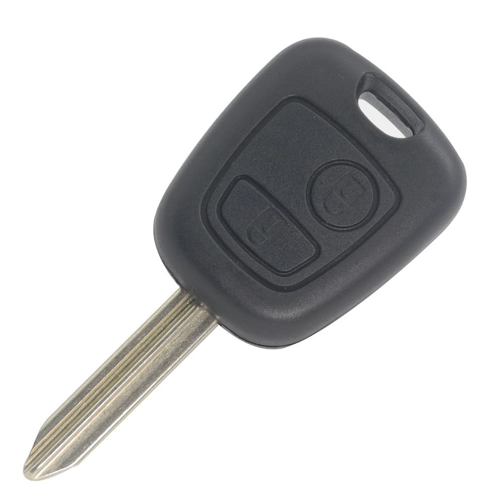 Jingyuqin 2 Buttons Remote Car Key Shell Case Fob For Peugeot Partner Expert Boxer SX9 Blade For CITROEN C2 / C3 Pluriel