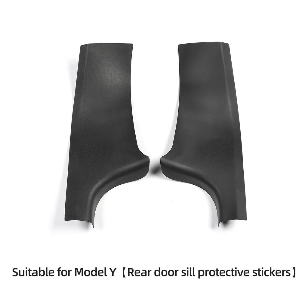 Car Front Seat Track Protection Cover For Tesla Model Y Rear Door Sill Anti Kick Plate Interior Decoration Refit Accessories