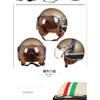 Ретро Открытый 3/4 Мотоциклетный Мотоцикл Шлемы Винтажный Чоппер Capacete De Moto Bike Cascos Скутер Для Мужчин Женщин DOT