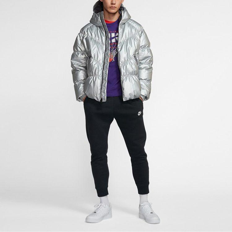 Nike Мужские пуховики Пуховик с капюшоном Умеренный пуховик BV4710-096