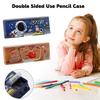 Double Sided Use Pen Box Quicksand Decor Stationery Organizer New Stationery Box  School Office