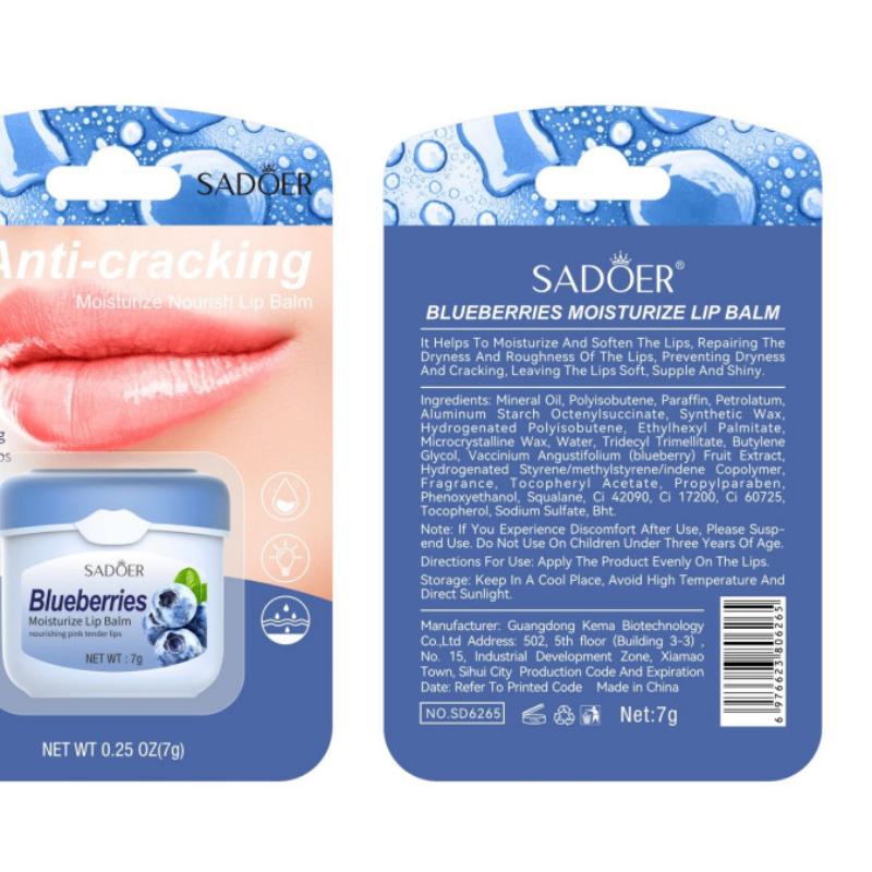 Бальзам для губ SADOER Медовая увлажняющая авокадо против сухости и трещин персиковая маска для губ