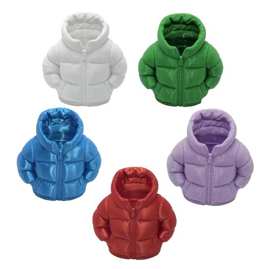 3D Printed Down Jacket Pen Holder, Funny Puffer Jacket Pencil Holder, Creative Desk Organizer for Office Supplies, Cute Stationery Holder for Desk,