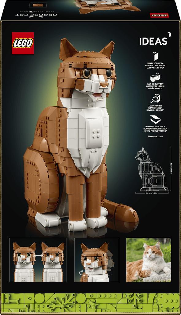 LEGO Ideas Ginger Cat 1755 Piece Set (21376)