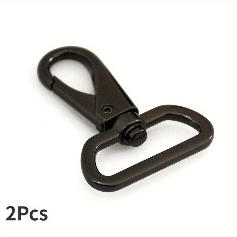 2Pcs Metal Swivel Eye Snap Hook Clasps Clips for DIY Leather Craft Bag Strap Belt Webbing Keychain
