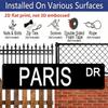 1 шт. Винтажная алюминиевая табличка "PARIS", 15,7×3,94 дюйма, Водонепроницаемый и пылезащитный настенный декор для дома, бара, кафе, паба, ресторана, Ретро Железное Арт-Постер для