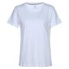 Casual Sports Round Neck Short Sleeve T-Shirt Women Tops White CD2605100