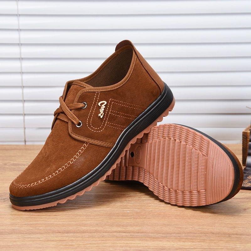 Новые мужские парусиновые туфли на подошве из говяжьей жилы, повседневная обувь, нескользящие кеды, дышащие, дезодорирующие, удобные рабочие туфли