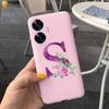 Для Realme C55 C 55 6.72'' Чехол Нежные Милые Буквы 3D Корона Цветы Матовый Ударопрочный Мягкий ТПУ Силиконовый Чехол для Телефона Задняя Крышка