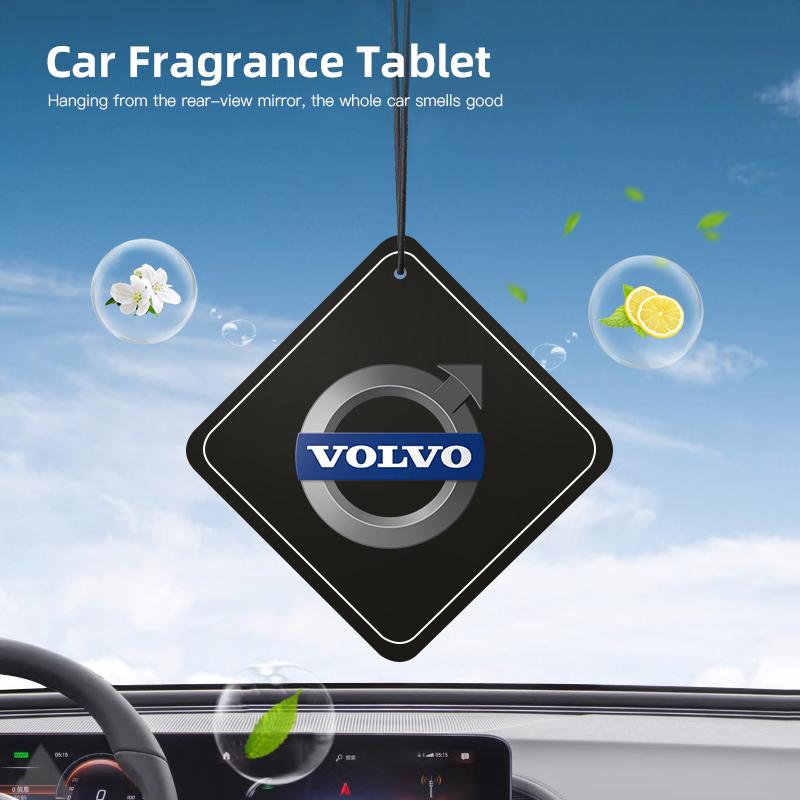 1/2Pcs Car Fragrance Tablets Aromatherapy Perfume Pendant For Volvo XC90 V90 V60 XC60 V40 S80 S60 S90 C40 XC40 V70 XC70 C30 C70