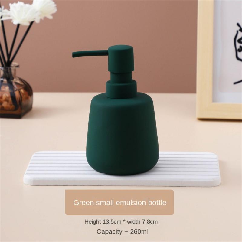 Керамическая бутылка для мытья рук, шампуня, однотонный флакон для мытья тела, дозатор для лосьона, домашний переносной дозатор мыла, аксессуары для ванной комнаты