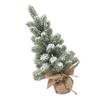 17.72in Desktop Flocking Xmas Tree Simulation Space Saving Reusable Xmas Tabletop Decoration for