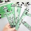 1Pcs Funny Ruler School Supplies Regla Cute 15cm Drawing Tool Panda Acrylic Shaking School Accessories Kawaii Stationery Rules
