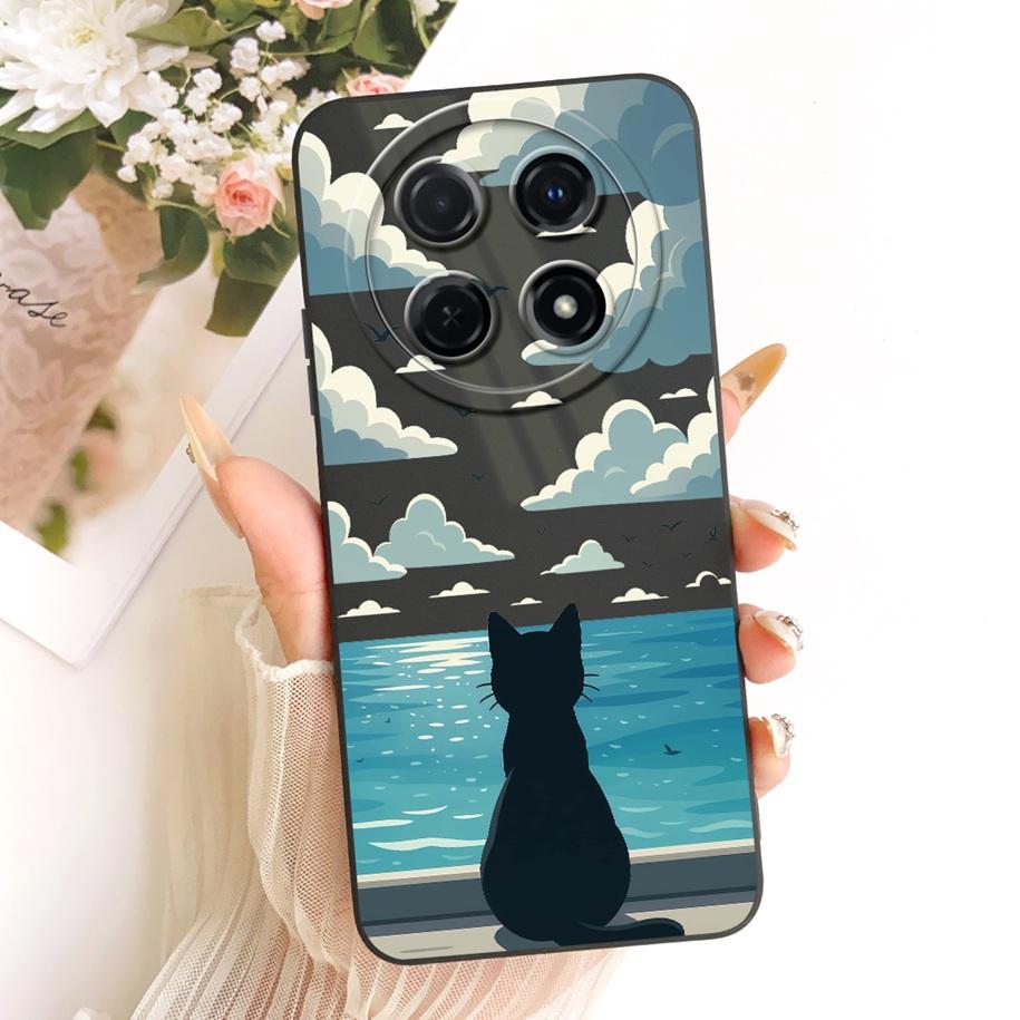 Чехол для Huawei Nova 12i 13i Ударопрочный чехол Милый мультяшный кот Мягкий силикон Funda для Huawei Nova12i Enjoy 70 Pro Чехол для телефона