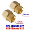 Соединитель для мойки высокого давления M22 14/15 мм Наружная резьба к M22 Внутренняя Латунный фитинг Соединение шланг-шланг Метрическая трубка к адаптеру пистолета