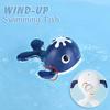 Magnet Baby Bath Fishing Toys Wind-up Swimming Whales Bathtub Toy Fishing Game Water Tub Toys Set with Fishing Pole Net for Kids