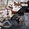 Cute Dog Clothes Winter Warm Dog Vest Coat Windproof Pet Harness Jacket Paw Printed Reflective Clothes for Small Dogs Schnauzer
