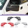 ABS Rearview Mirror Decoration Cover Sticker Trim For Ford Raptor F150 2009-2014 Car Exterior Accessories