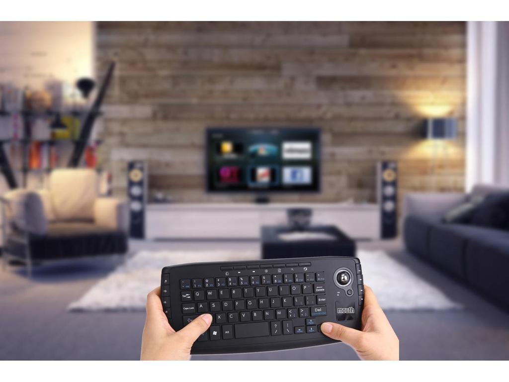 Беспроводная мышь 2.4G Air Mouse и трекбольная клавиатура в одном комплекте.
