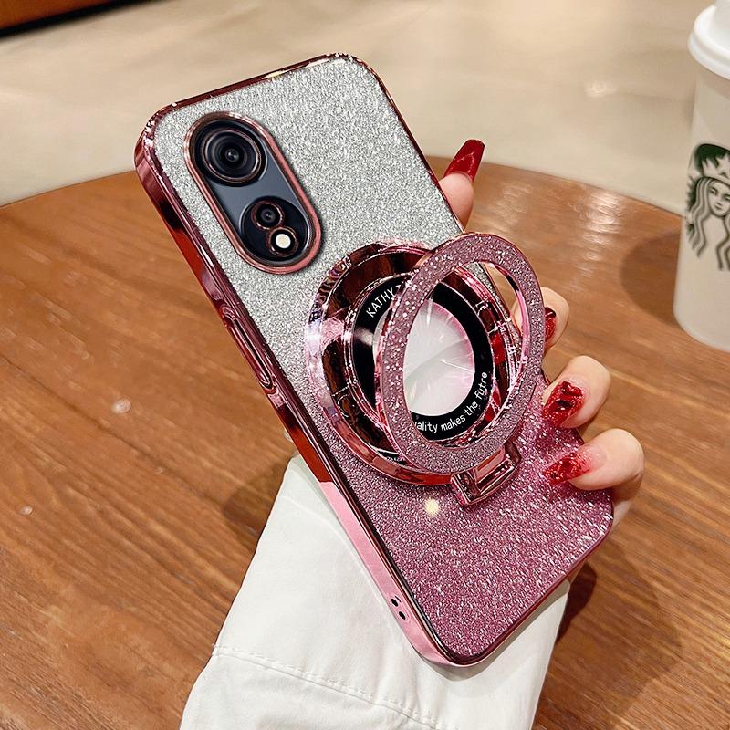 Роскошный чехол с креплением Glitter Case для OPPO A17 Reno 11F 12 11 10Pro A16 A53 A54 A57 A58 A73 A74 A77 A78 F17 F19 Case Holder Cover