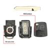 3-кнопочный корпус ключа для Volkswagen/Skoda Passat Scirocco MK4 KD VVDI Замена складного ключа