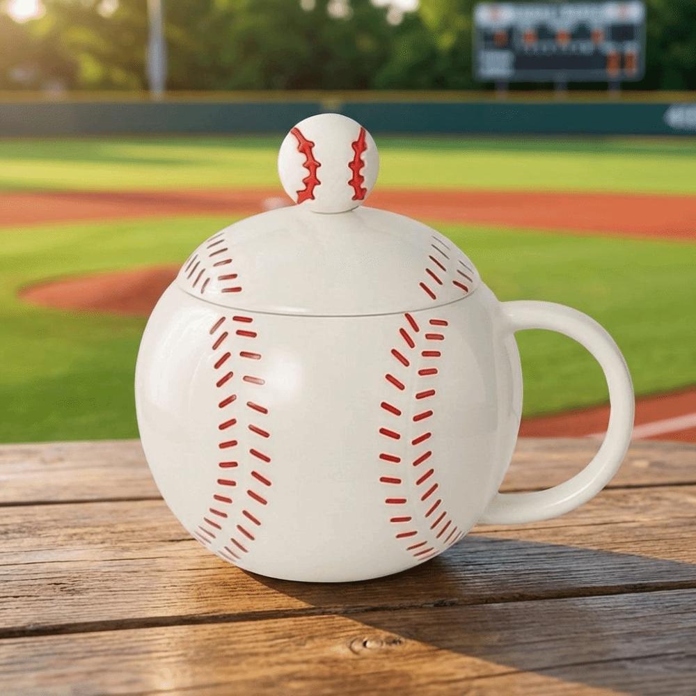 Creative Tea Cup Sports Theme Ceramic Mug Drinkware Baseball Cup Gift for Baseball Lover