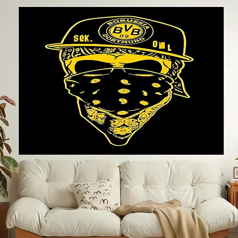 1pc Borussia Dortmund Tapestry, Living Room, Bedroom, Office, Party Decor, Ideal Festive Gift