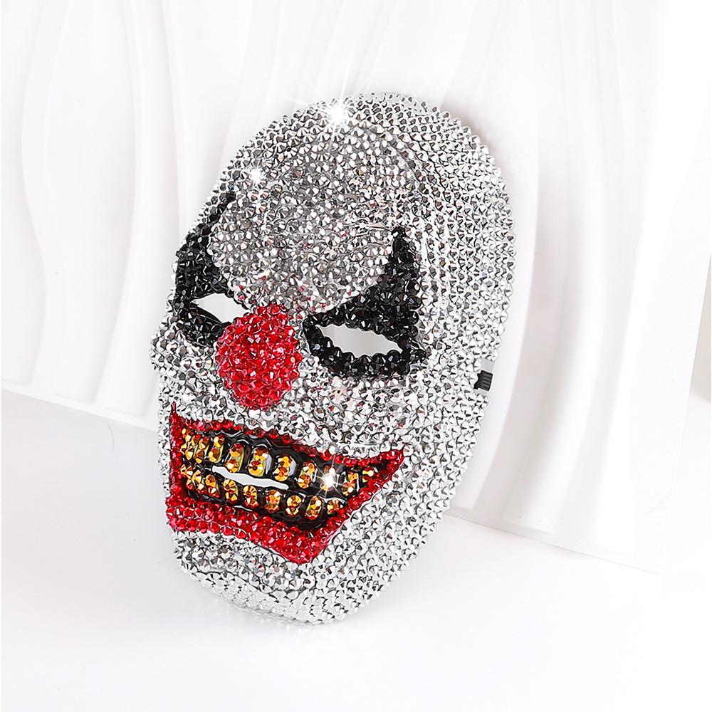 Rhinestone Halloween Masquerade Mask - Sparkling Half-Face Party Mask Fashion Accessory