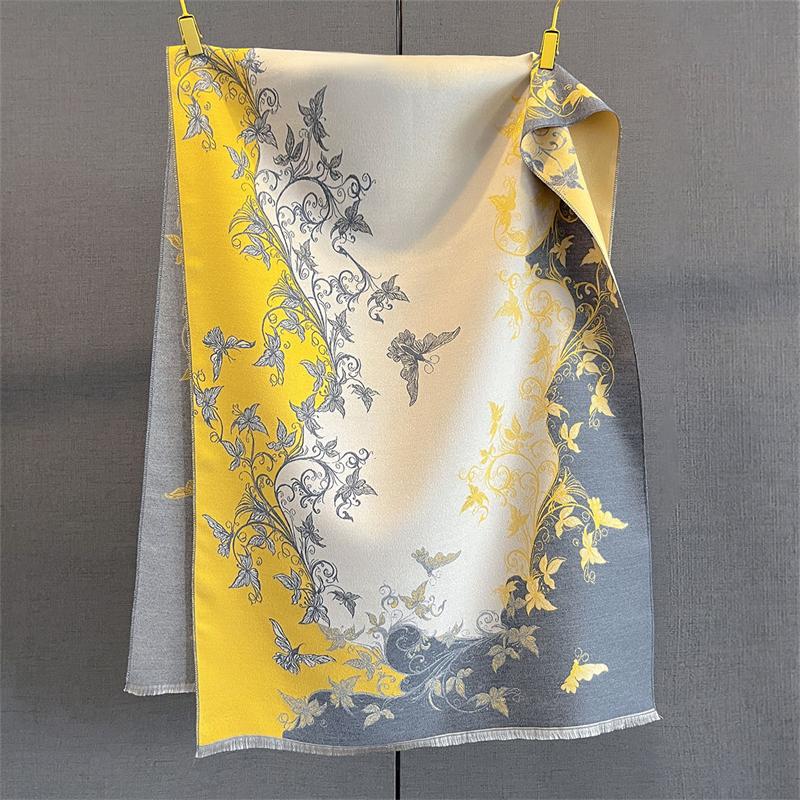 Fashion Luxury Thicken Warm Winter Women Scarf Imitation Cashmere Shawl Pashmina Scarves Female Wrap Blanket Ladies Poncho