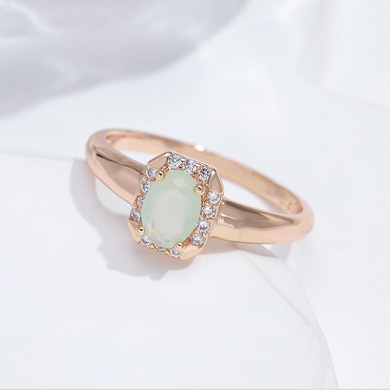 Овальные светло-зеленые квадратные женские кольца с цирконом, винтажные свадебные украшения для вечеринок