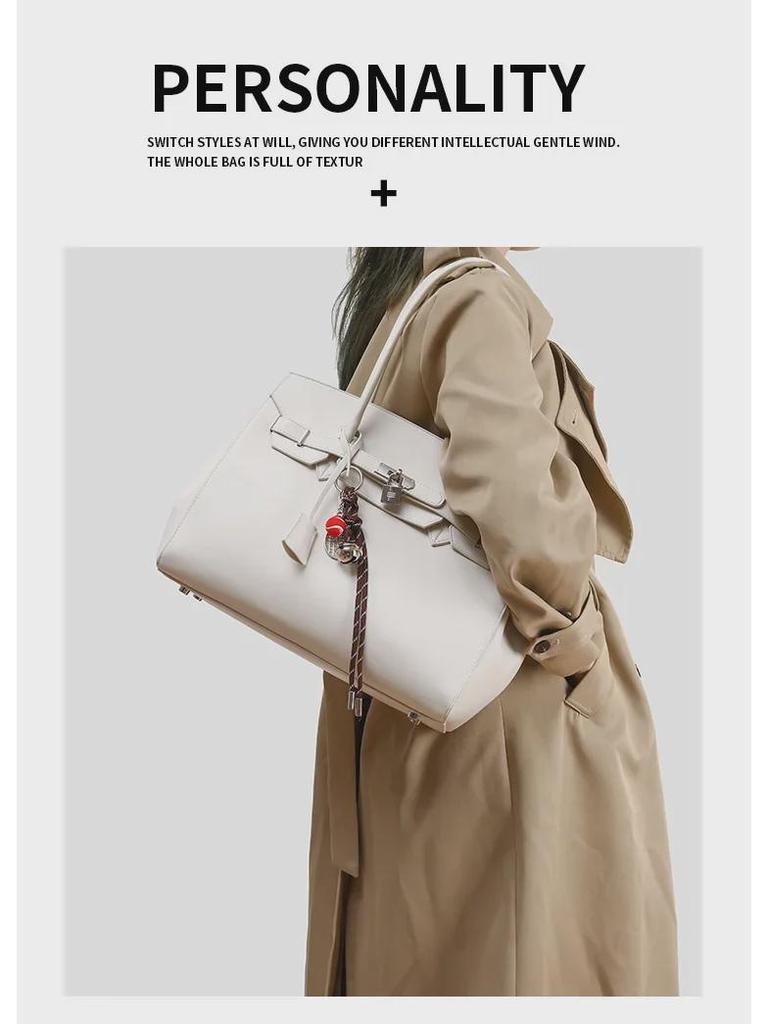 Сумка-тоут платинового цвета с большой вместимостью через плечо и через плечо, весна/лето 2025 г.