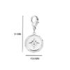 Mini Charms with Lobster Clasp Stainless Steel Gold DIY Pendant for Figaro Chain Bracelet Woman Flower Heart Sun Jewelry