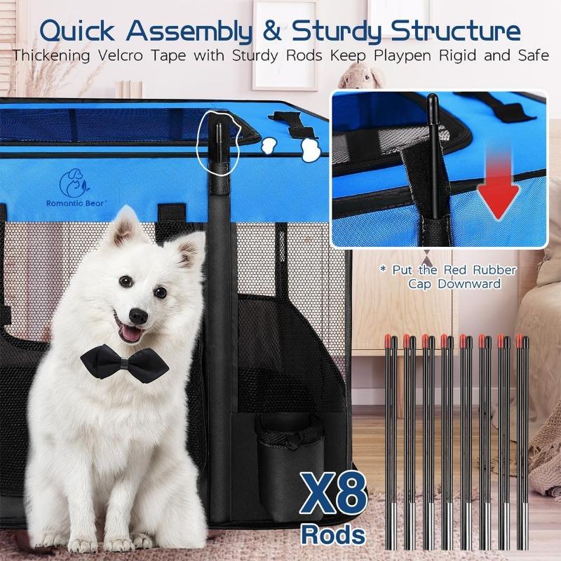 Манеж для собак, складные манежи для собак и кошек, переносная палатка-будка для тренировок, водостойкий дышащий тент, для использования в помещении и на открытом воздухе