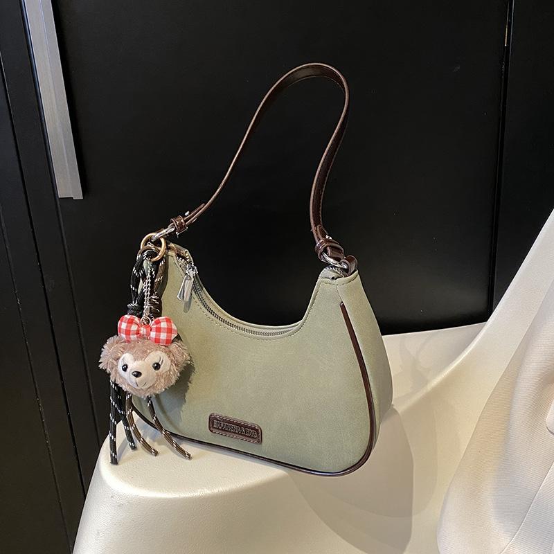 Niche design bag women's large capacity 2025 new autumn and winter retro shoulder underarm messenger bag commuter dumpling bag