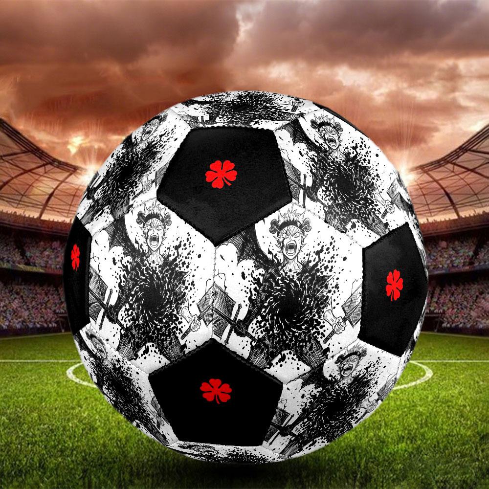 1pc Black Clover Soccer Ball Size 5 Indoor Soccer Ball Fashion Colorful Backyard Game - Great For Sports Fans Gift HE1