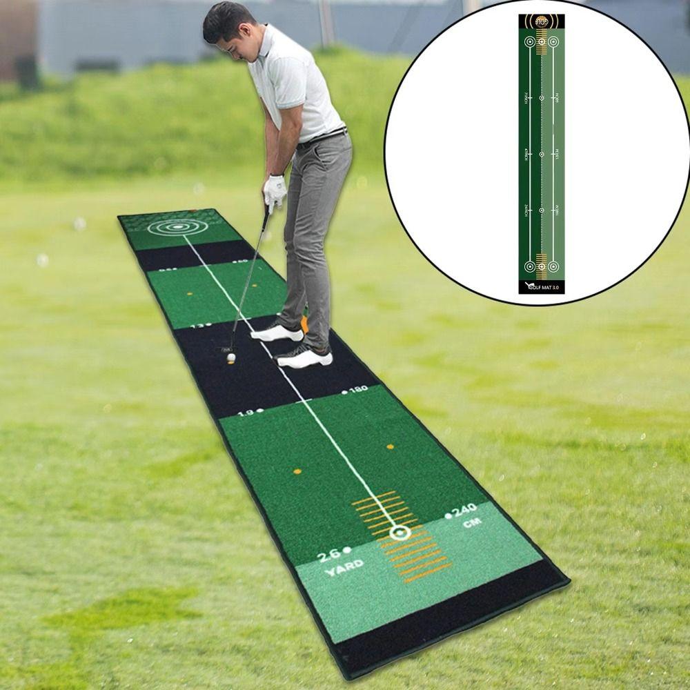 Anti-Slip Golf Training Pad Foldable Golf Putting Green Blanket No Odor Golf Hitting Mat Home Use