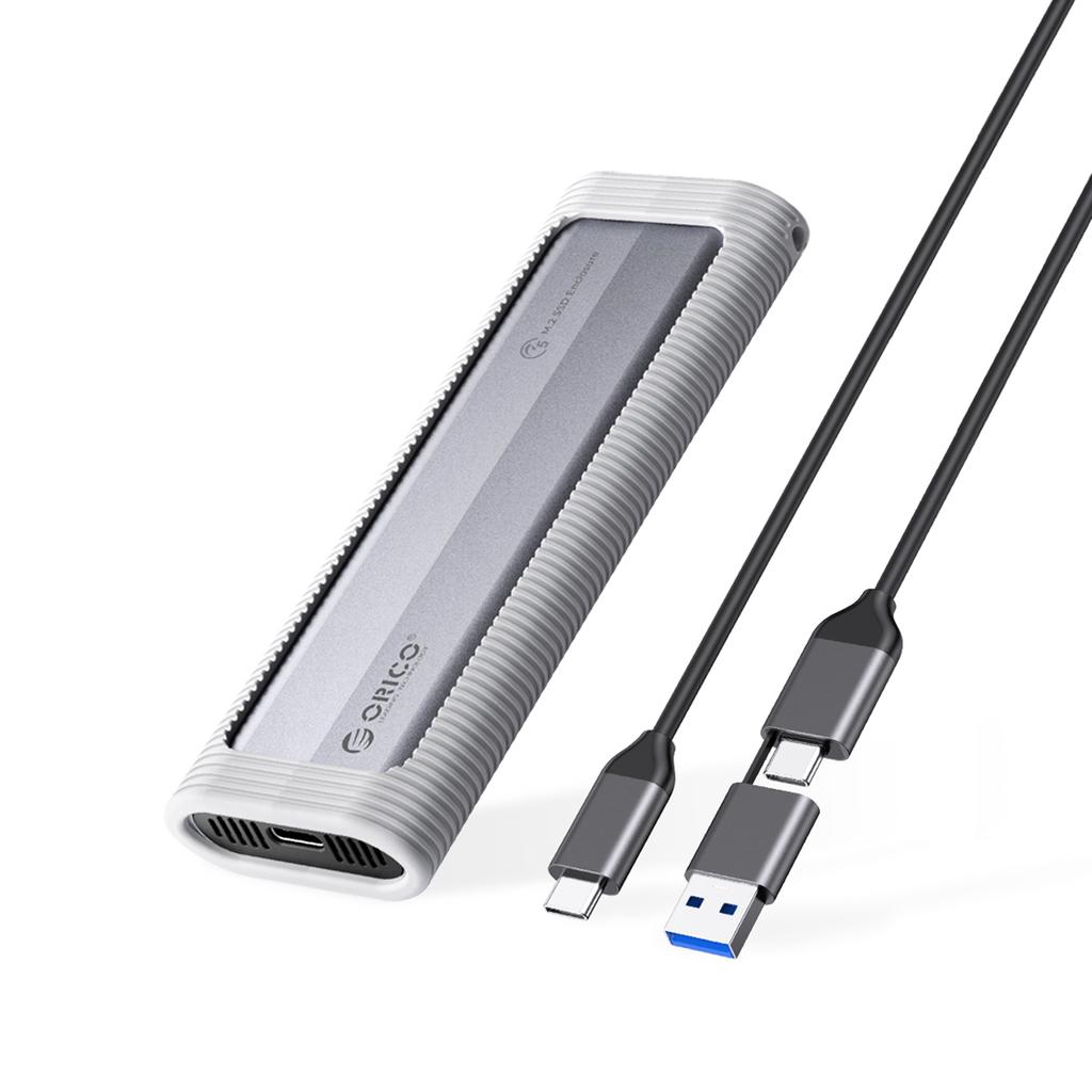 AXM2F-V1 M.2 ngff USB-C 5Gb/s drive enclosure - gray