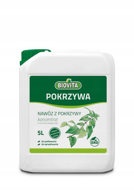 Nawóz Z Pokrzywy Stymulator Do Pomidora Ogórka Naturalny Biovita 5L