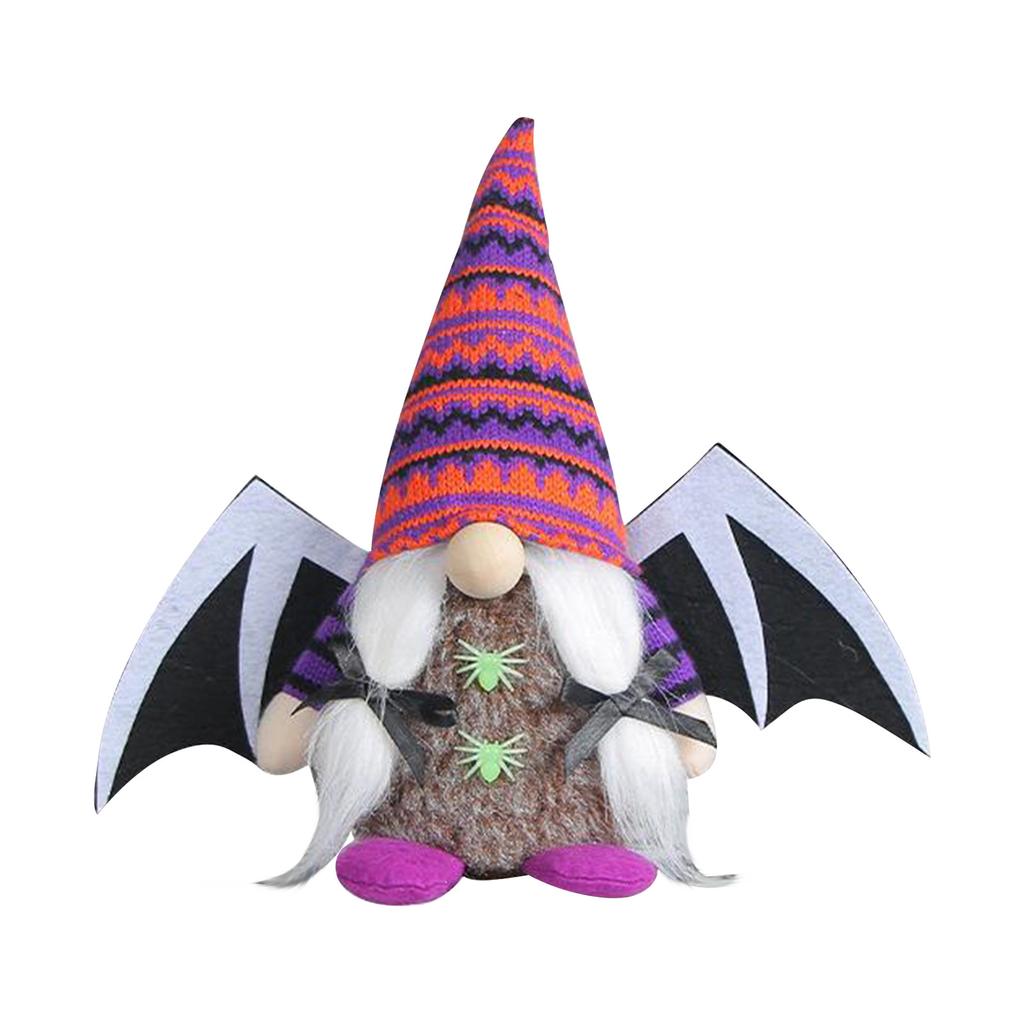 Winged Halloween Faceless Doll Cute Plush Companion For Halloween, Halloween Gnome Doll Dwarf Plush Doll Decorations Holiday Gifts Household For Child