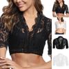 Ladies Elegant Bodysuit Black Bodysuit Lace Shirt For Oktoberfest Ladies Elegant Classical Halloween Oktoberfest Lace Panel Small Shirt Top