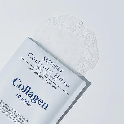Увлажняющий коллагеновый набор_Wellderma Sapphire Collagen Hydro Essential Mask Pack 10 листов