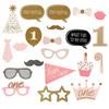 20Pcs Baby's 1st Birthday Party Funny Po Booth Props Shower Mustache On Stick