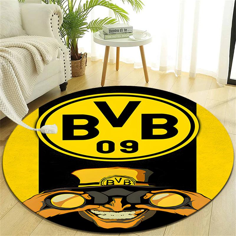 1pc B-BVB09 Print Round Carpet Chair Round Carpet Suitable for Bedroom Living Room Home Decorative Carpet