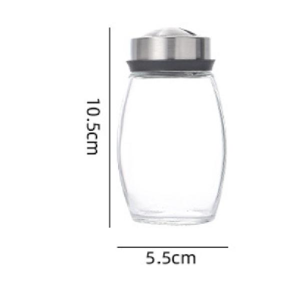 NEW Single Bottle Glass Jar and Spice Jar Set Rack Glass Seasoning Sugar Pepper Bottles Salt Shakers Holder Kitchen Storage Rack 2