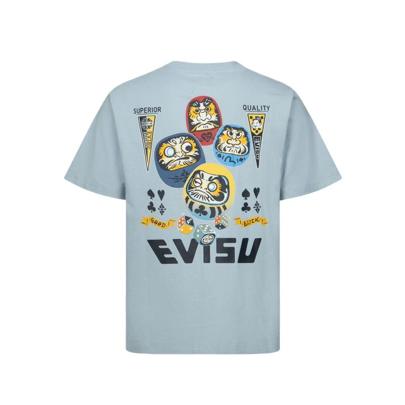 EVISU Daruma-print Cotton T-shirt 2ESHTM4TS1098XXCT