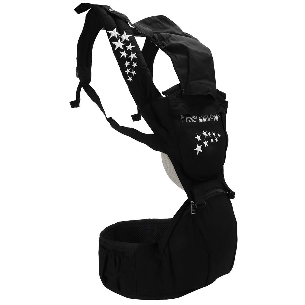 Эргономичный табурет-переноска для младенцев Baby Hipseat, переноска-переноска для новорожденных, слинг-обертка спереди, черный