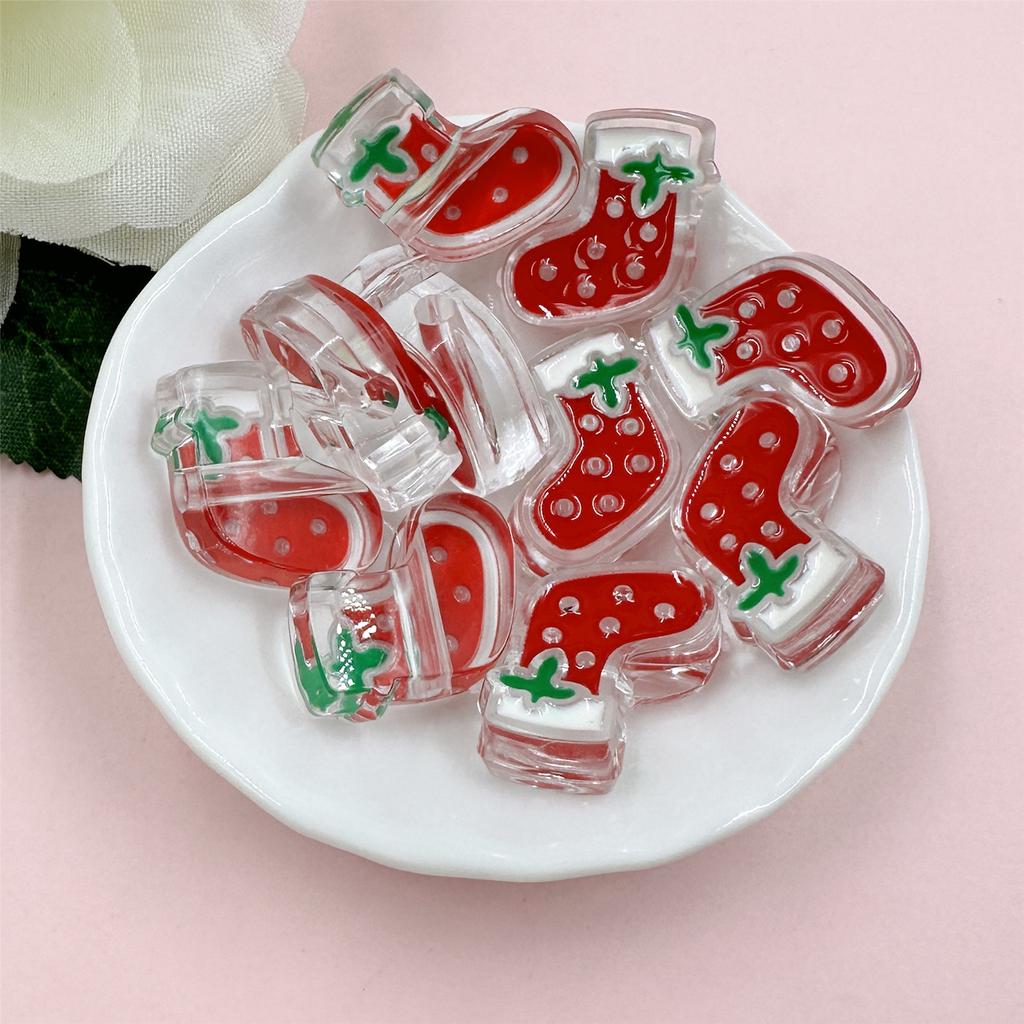 Цепи для мобильных телефонов ручной работы DIY браслеты Свободные материалы для головок Перчатки снеговика Капельное масло Акриловые елочные клетки Ожерелье Аксессуары 10 шт.