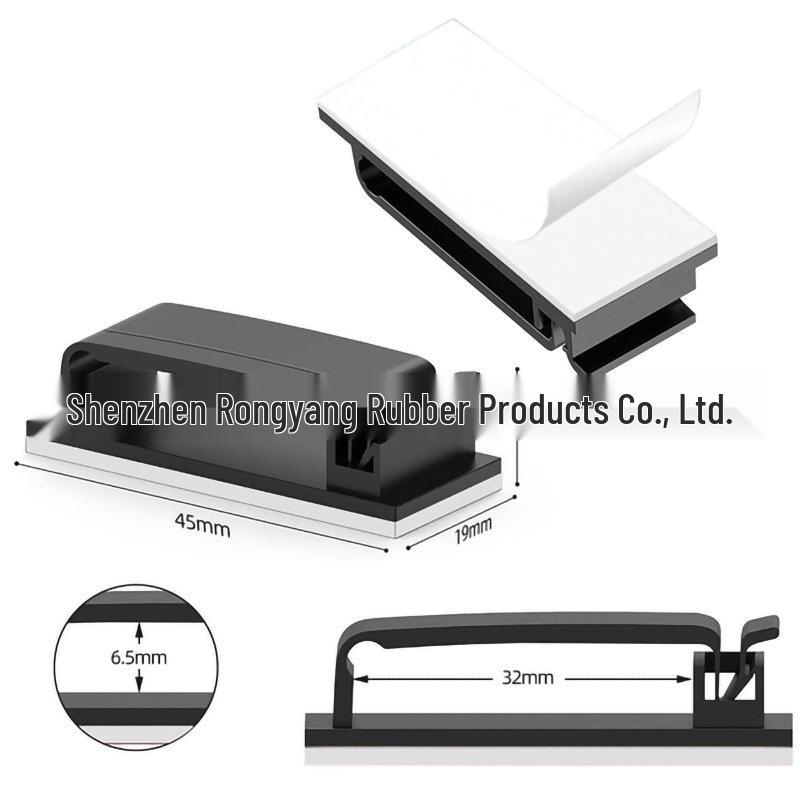 Self-Adhesive Cable Organizer Clip: No-Punch Wall-Mounted Cord Management Solution